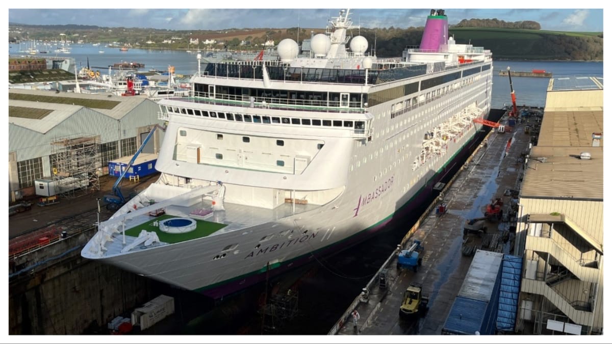 Ambassador Cruise Line's Ambition Adds Dialysis Center in Drydock