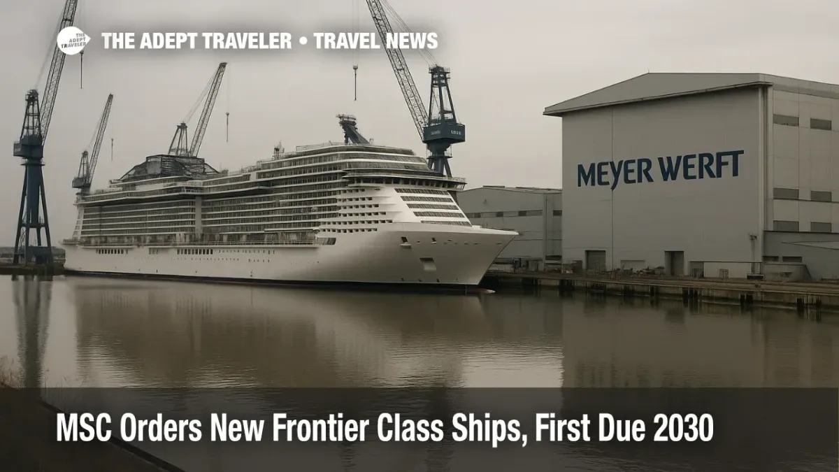 MSC Orders Four New Frontier Cruise Ships From Meyer Werft