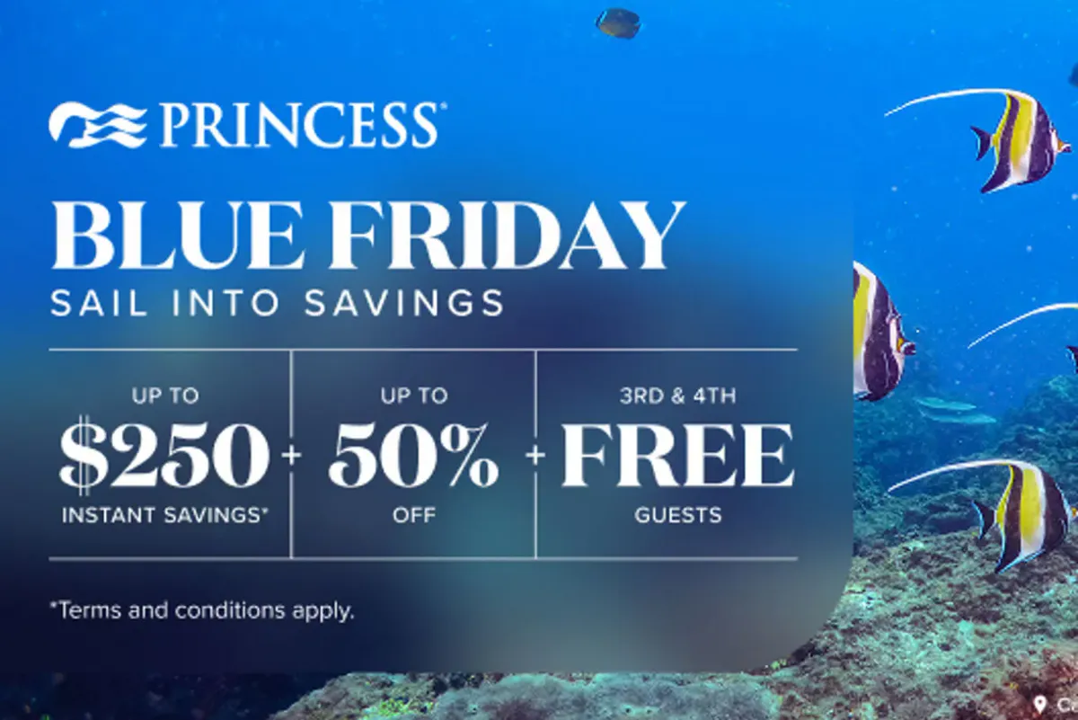 Princess Blue Friday Offers Up to 50% Off 2027-28 Cruises