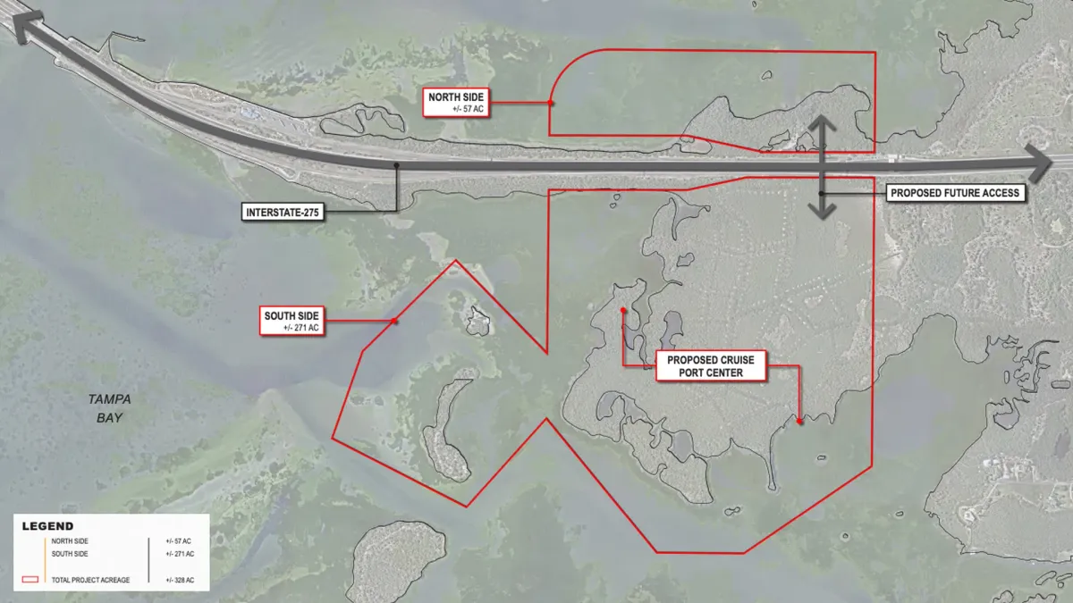 Developers Propose New Tampa Bay Cruise Port to Bypass Skyway Bridge