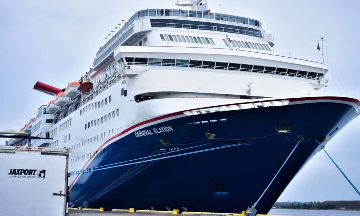 Fog Delays Carnival Elation Boarding in Jacksonville by Three Hours