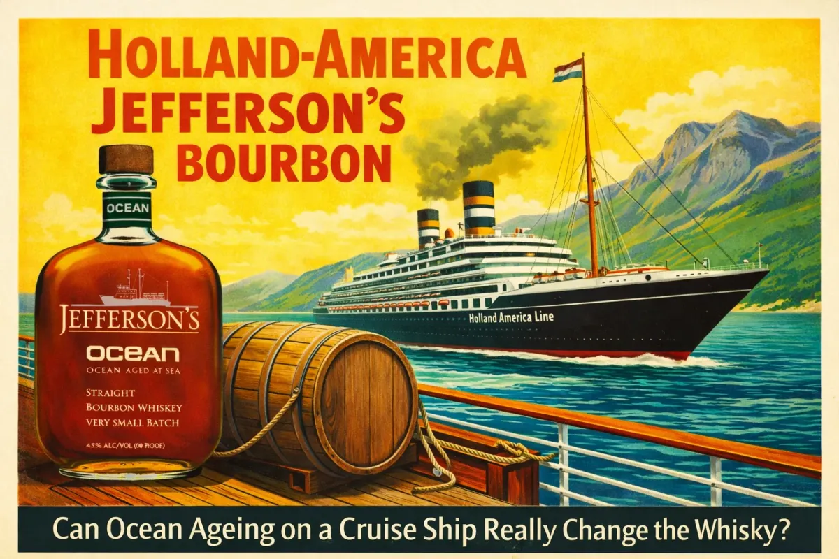 Holland America to Age Jefferson's Ocean Bourbon at Sea Fleetwide