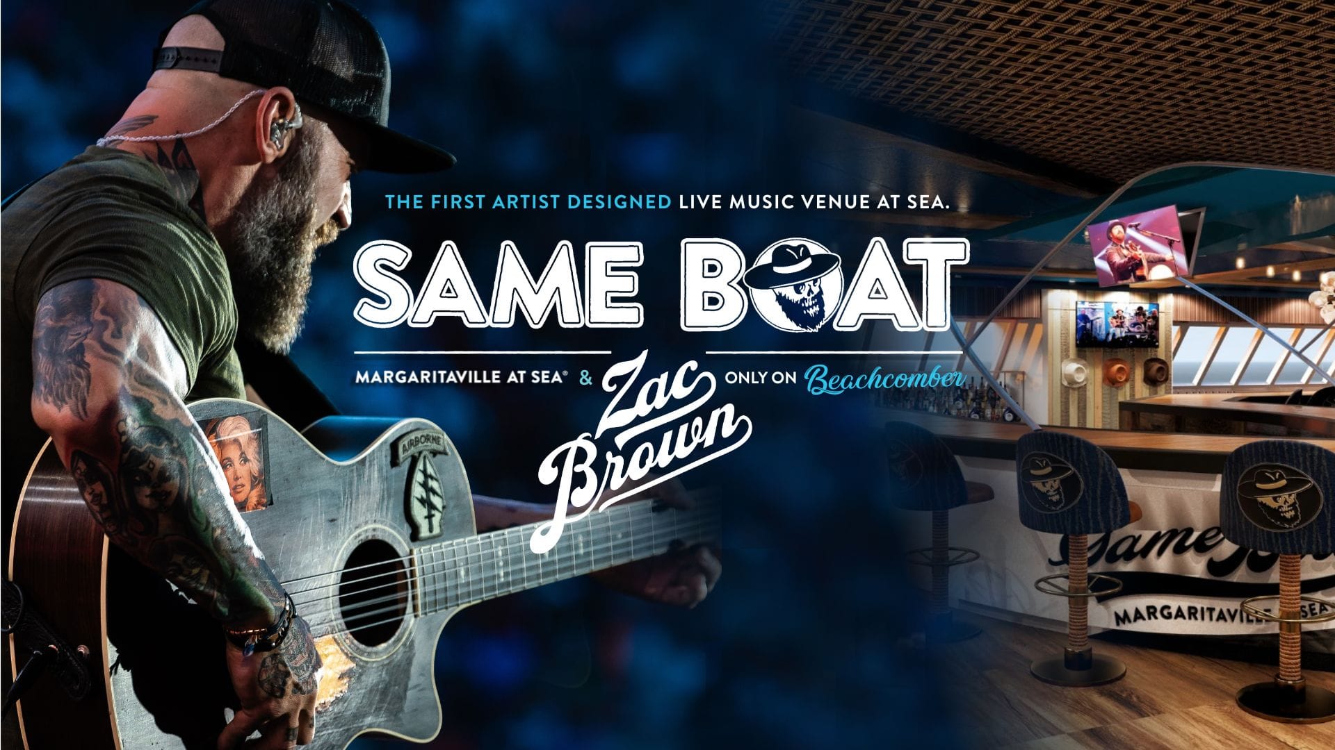 Margaritaville at Sea Unveils Beachcomber Bars, Zac Brown Venue