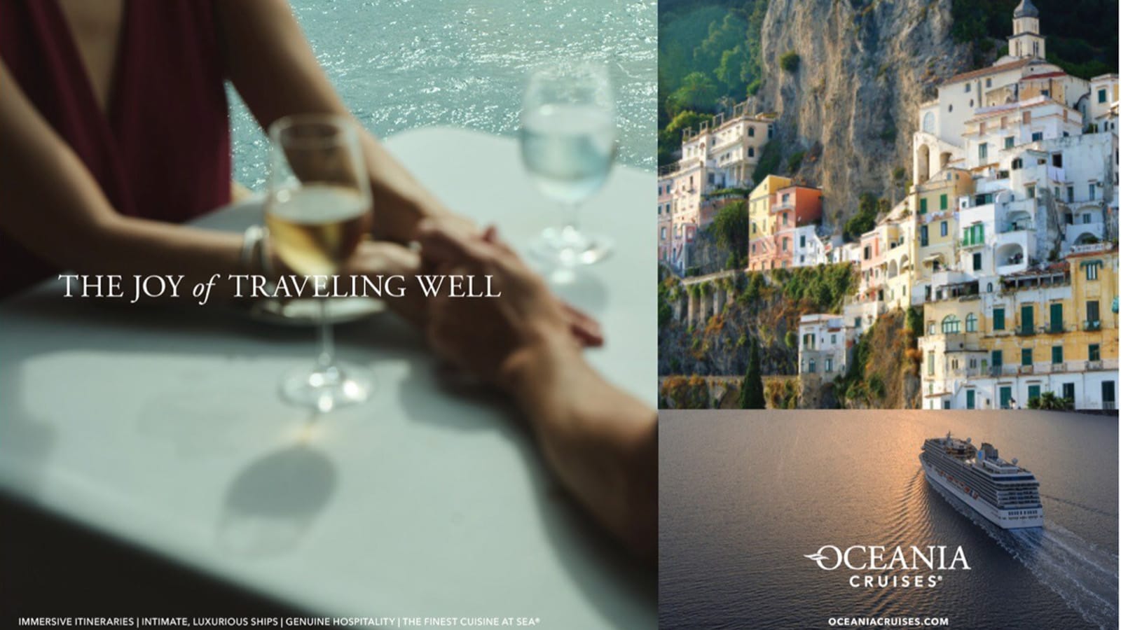 Oceania Launches Joy of Traveling Well Brand Campaign