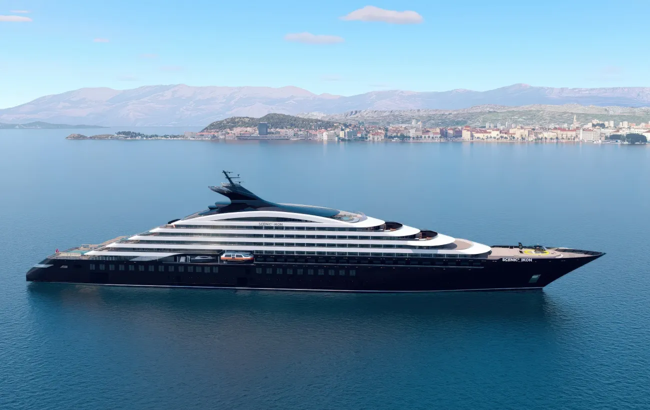 Scenic Ikon Anchors 2028-29 Worldwide Voyages Program