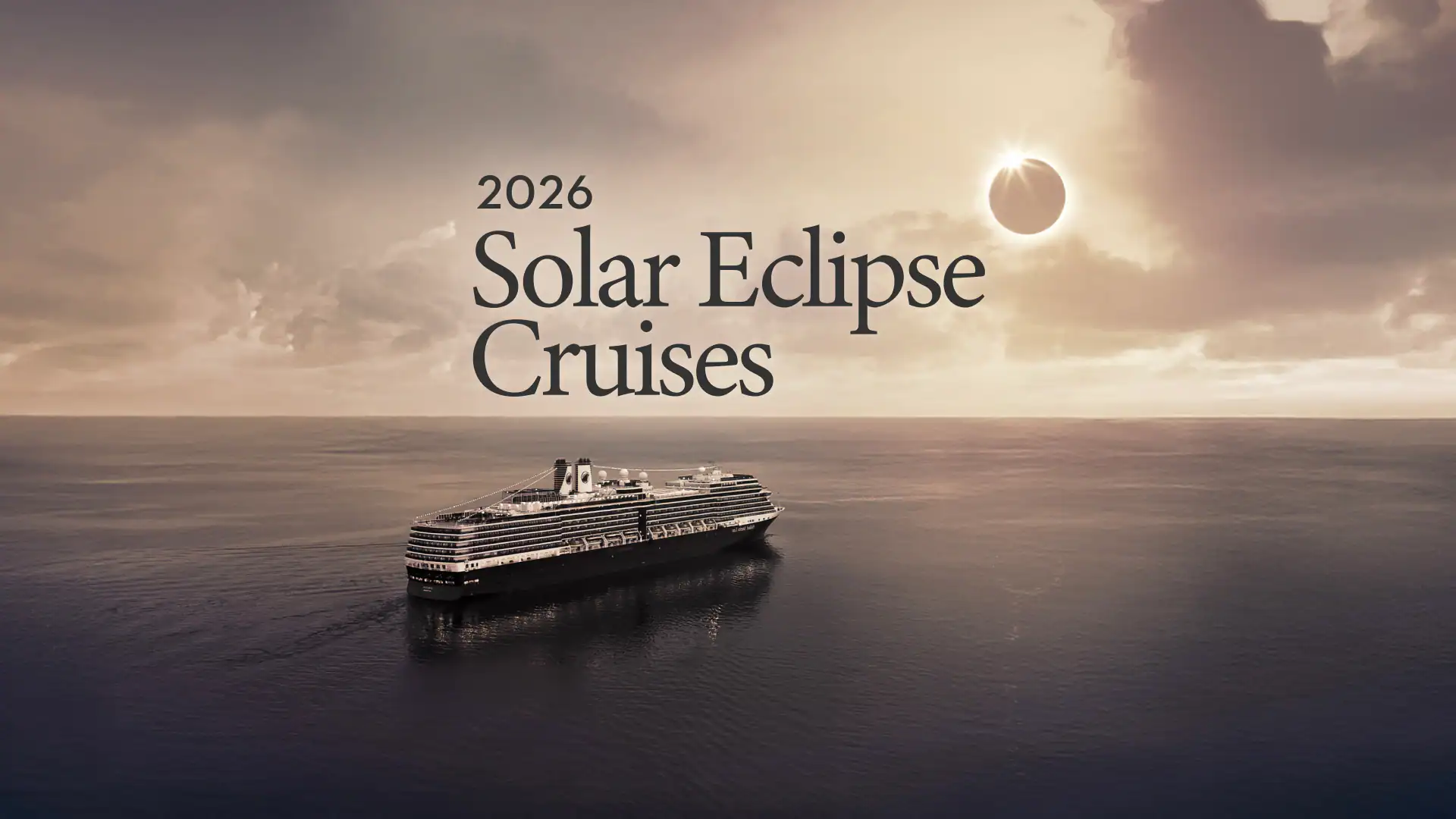 Holland America to Position Oosterdam off Spain for 2026 Eclipse