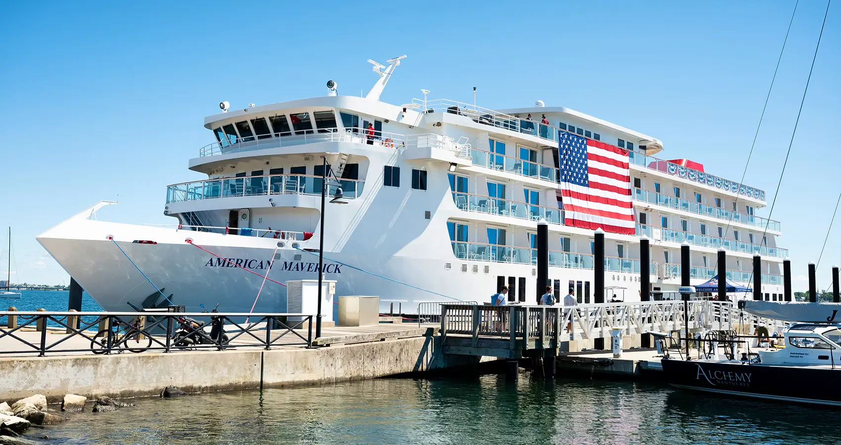 American Maverick Christened in Newport During First Cruise