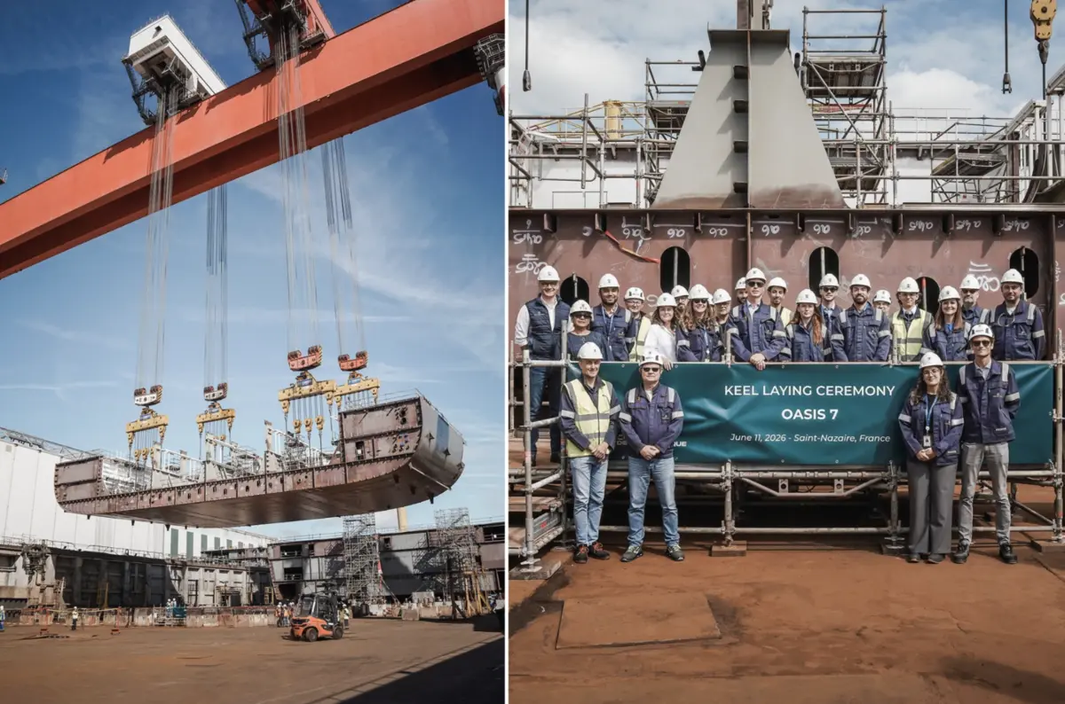 Royal Caribbean’s Seventh Oasis-Class Ship Enters Assembly