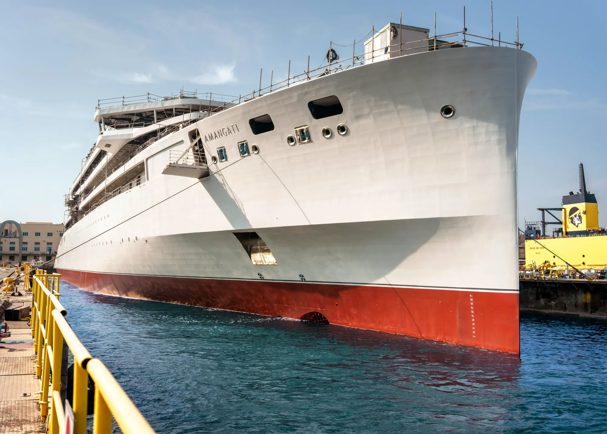Amangati Floats Out in Genoa Ahead of 2027 Maiden Voyage