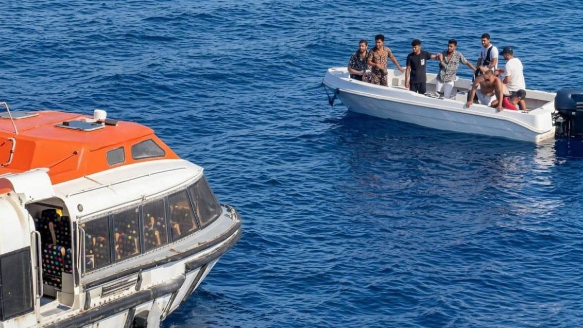 MSC Musica Rescues Eight Men From Small Boat Near Ibiza