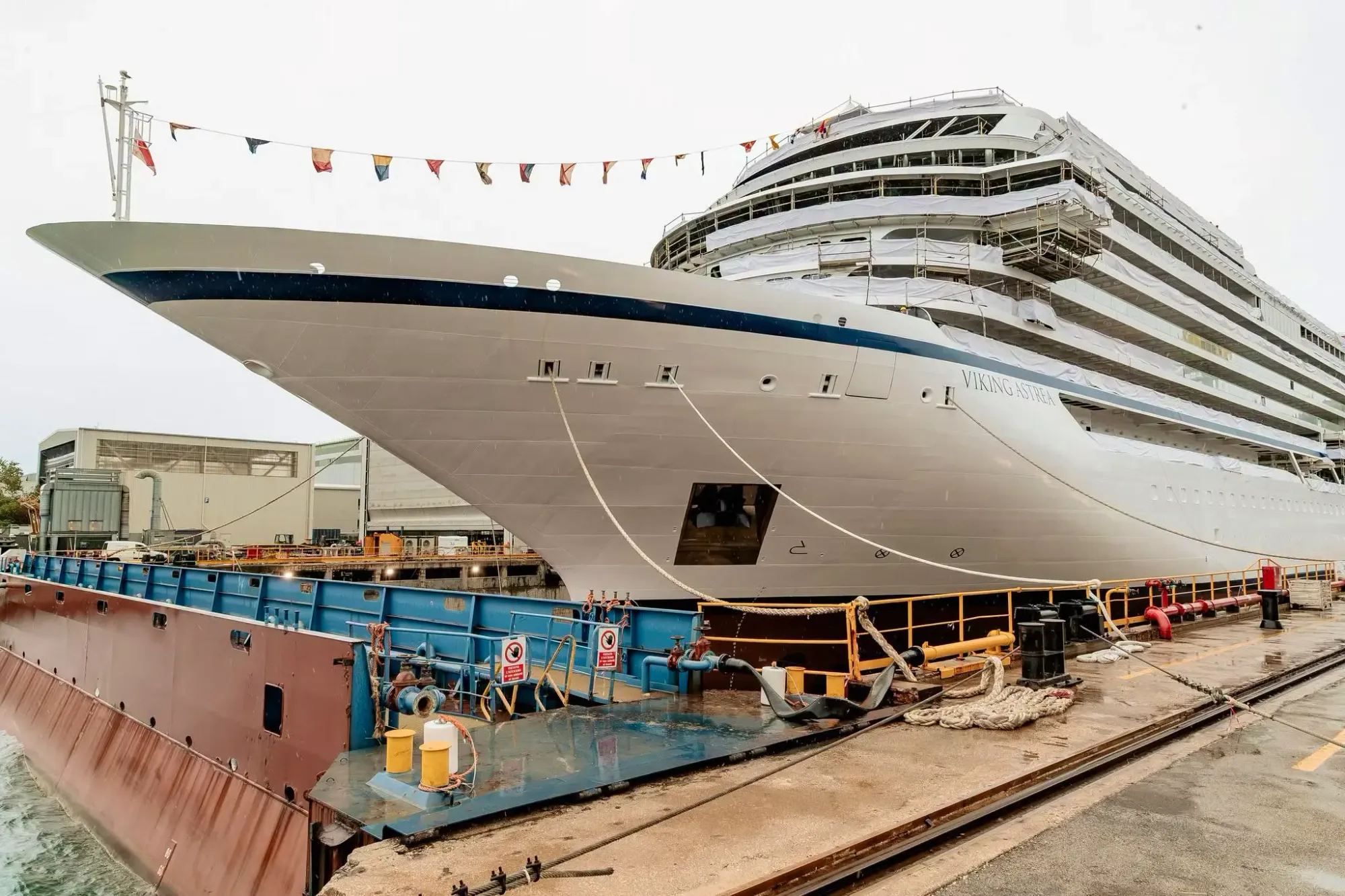 Viking Astrea Floats Out as Line’s Second Hydrogen-Powered Ship