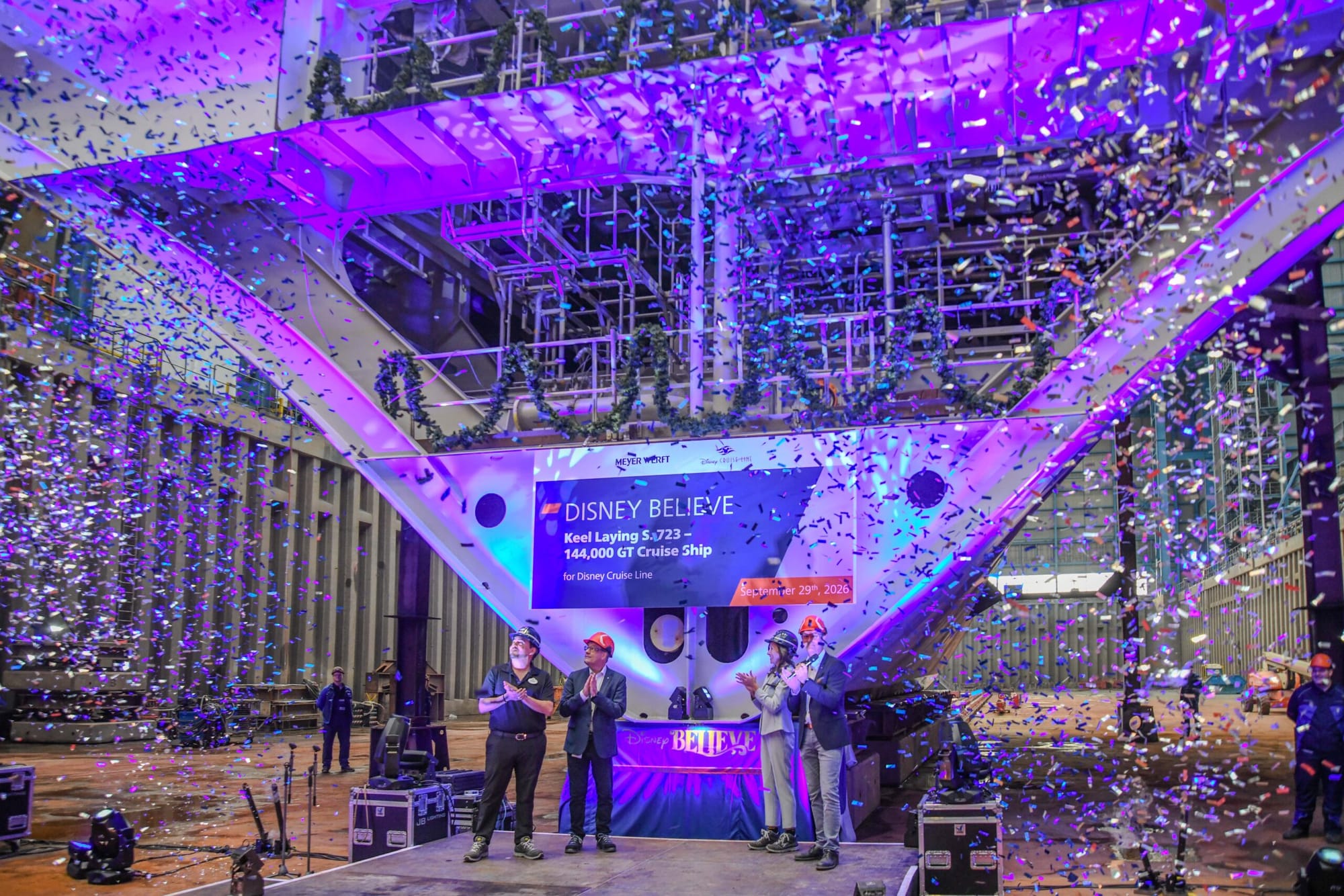 Disney Believe Keel Laid at Meyer Werft Ahead of 2027 Debut