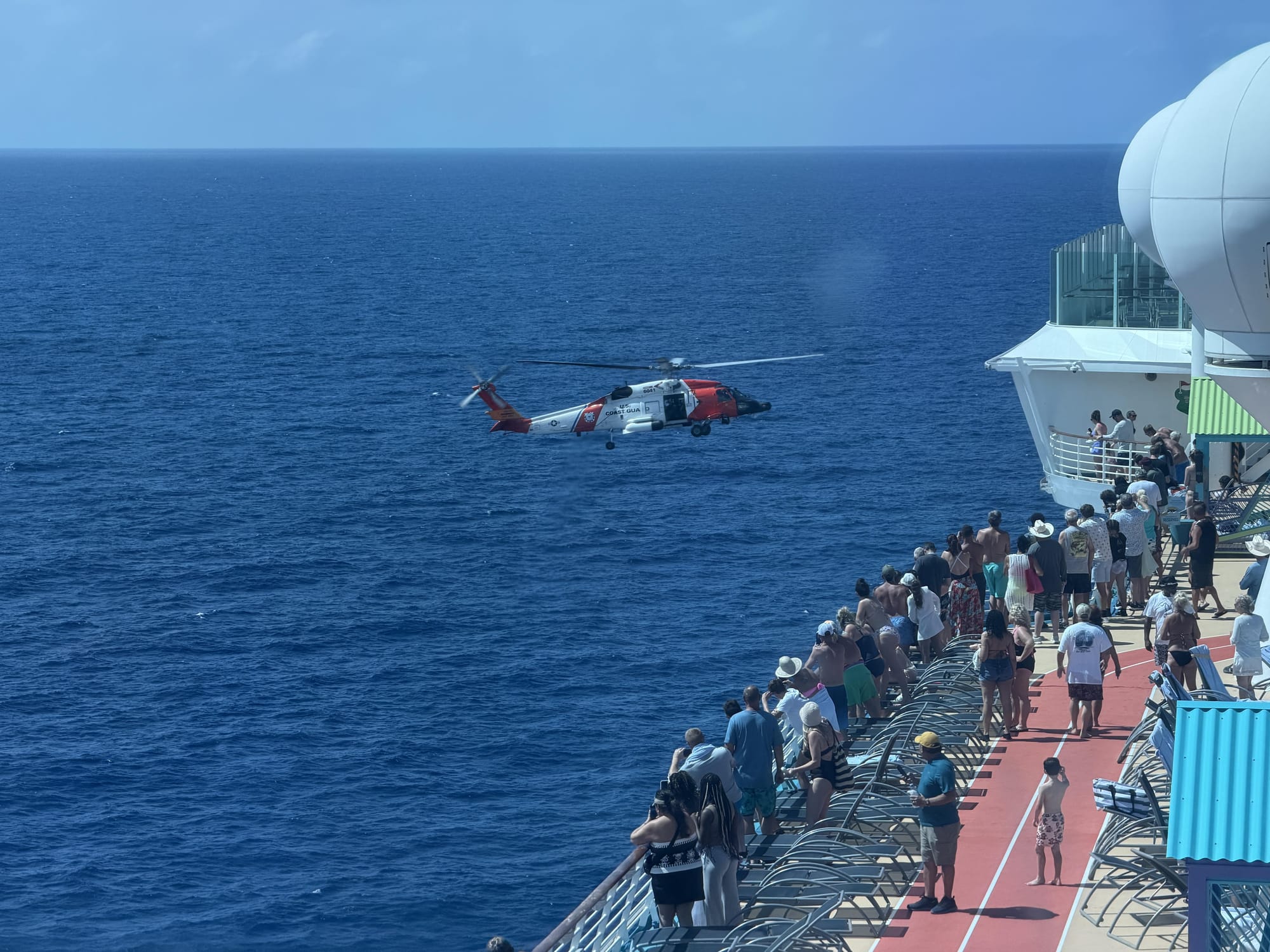 Coast Guard Airlifts Allure of the Seas Crew Member Near Puerto Rico