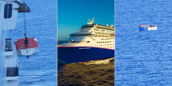 Carnival Paradise Rescues Five from Raft off Cuba