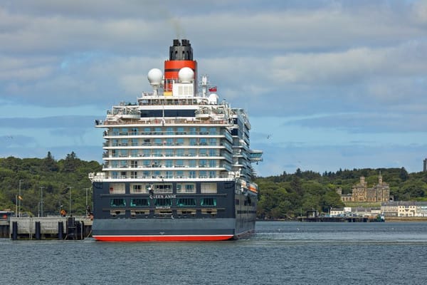 Queen Anne Sets Record as Largest Cruise Ship to Dock at Stornoway Port