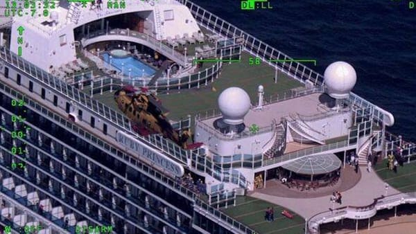 Joint U.S.-Canada Rescue Airlifts Two Ruby Princess Passengers at Sea