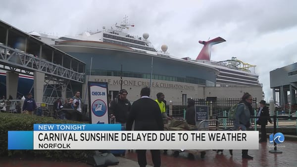 Nor’easter Delays Carnival Sunshine’s Norfolk Arrival, Prompts Guest Refunds