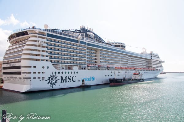 MSC Preziosa Ushers In 2025–26 South America Cruise Season at Santos