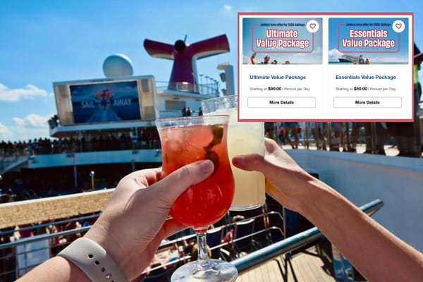 Carnival Extends Cheers! Zero Proof Package to 2026 Sailings