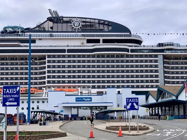 MSC Meraviglia Plugs Into Shore Power at Brooklyn Cruise Terminal