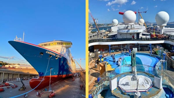 Carnival Encounter Enters Singapore Drydock for Spa Upgrades