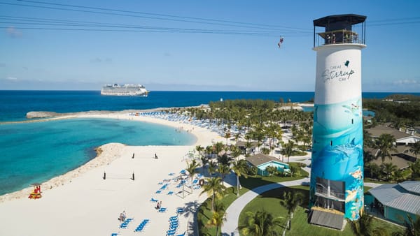 Norwegian Encore Makes First Overnight Call at Great Stirrup Cay