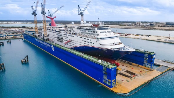 Grand Bahama Shipyard Takes Delivery of Lucayan Floating Drydock