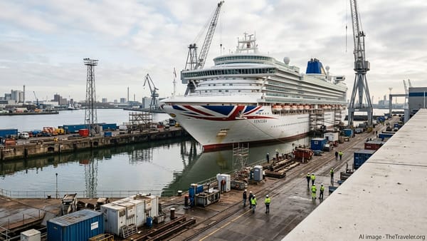 P&O Cruises' Ventura Returns After Rotterdam Drydock Refit