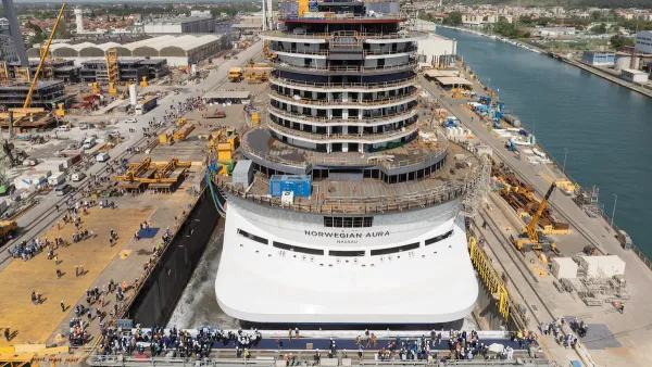 Norwegian Aura Floats Out at Fincantieri Ahead of 2027 Debut