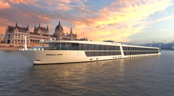 Emerald Cruises Christens River Ship Emerald Astra in Amsterdam