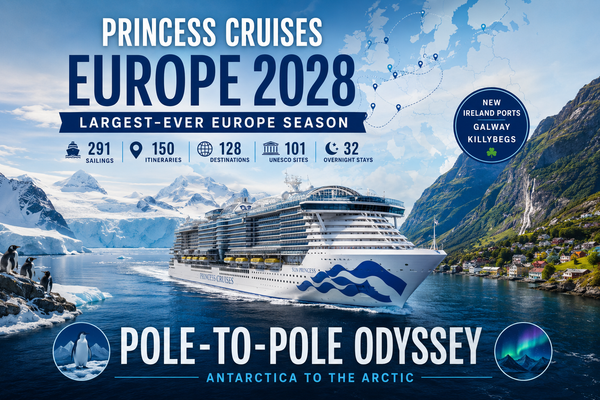 Princess Cruises Opens 2028 Europe Sales for Biggest Season Yet