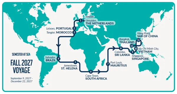 Semester at Sea Opens Applications for 104-Day 2027 Voyage