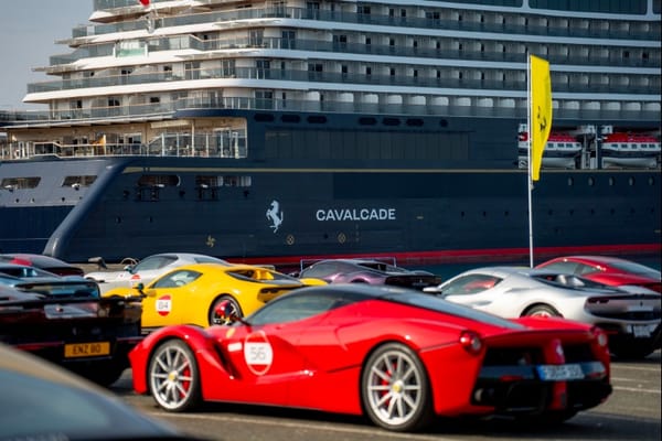 Ferrari Cavalcade Makes Sea Debut at Zadar Cruise Port