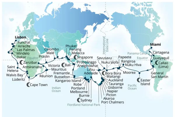 Seabourn Opens Bookings for 138-Day 2029 World Cruise
