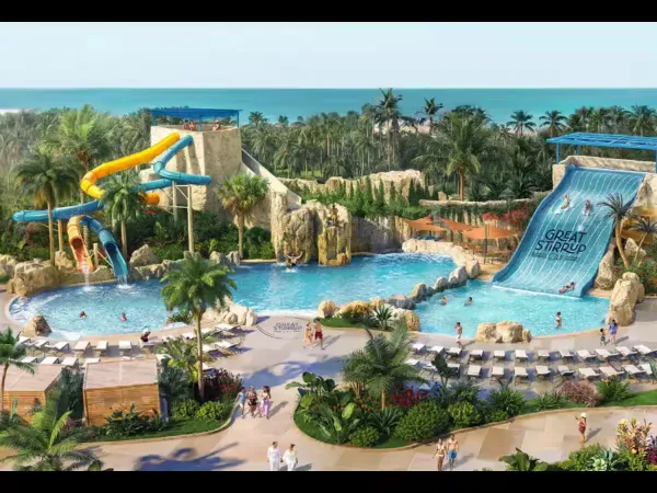Norwegian Cruise Line Previews Great Tides Waterpark in Bahamas