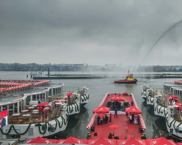Viking Names Seven New River Ships in Amsterdam