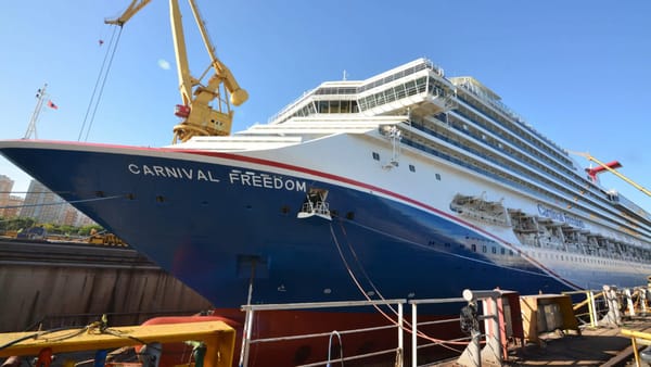 Carnival Freedom Returns With New Funnel After Marseille Refit