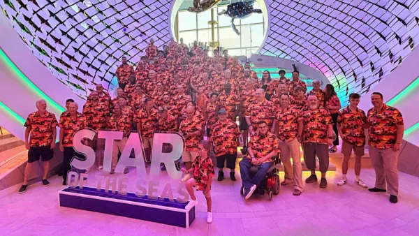 More Than 100 Men Join Surprise Shirt Prank on Star of the Seas