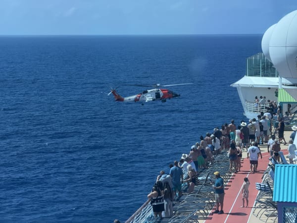 Coast Guard Airlifts Allure of the Seas Crew Member Near Puerto Rico